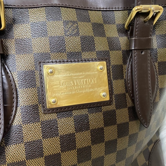 Pre Loved Louis Vuitton Hampstead MM Damier Ebene - Picture 2 of 16